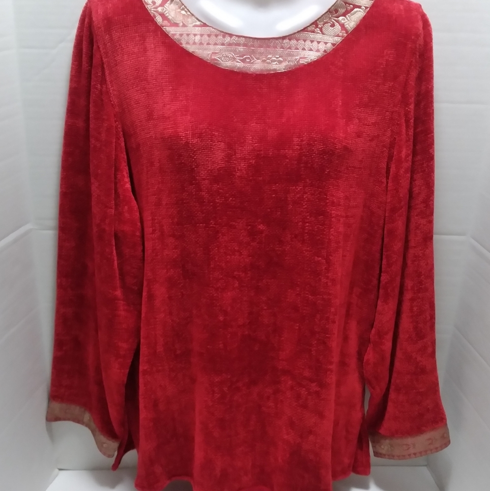 Vintage Ellen Steining Womens Chenille Tunic